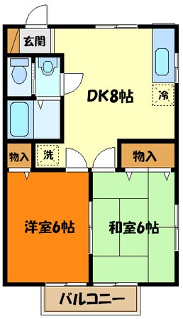 コーポみなみの物件間取画像